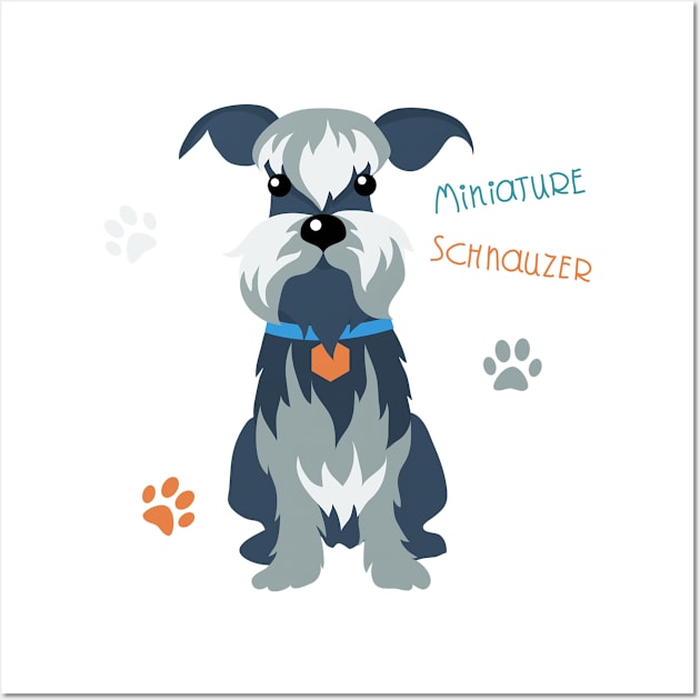 miniature schnauzer Wall Art by muchamad643